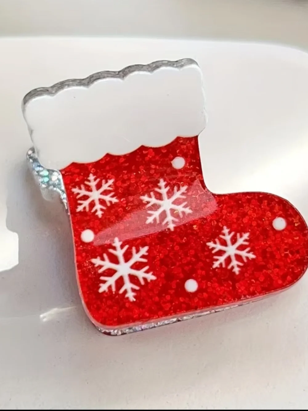 Festive Christmas hair clip set of 5 kids new